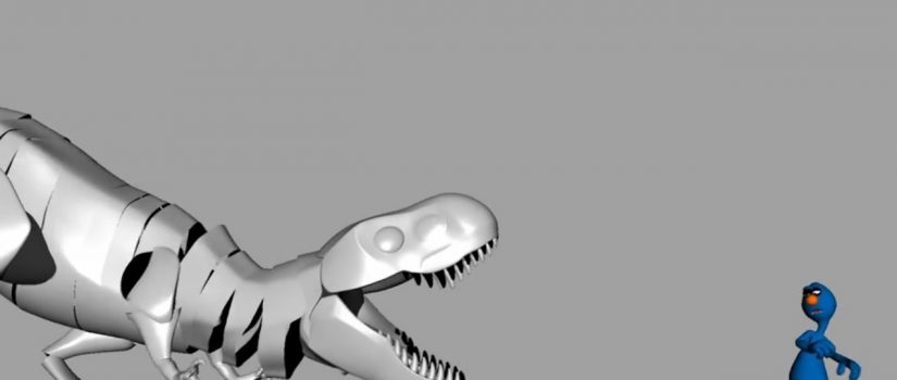 Chomp away at this GIF with our T-Rex rig T-Rex video by Thomas Shek